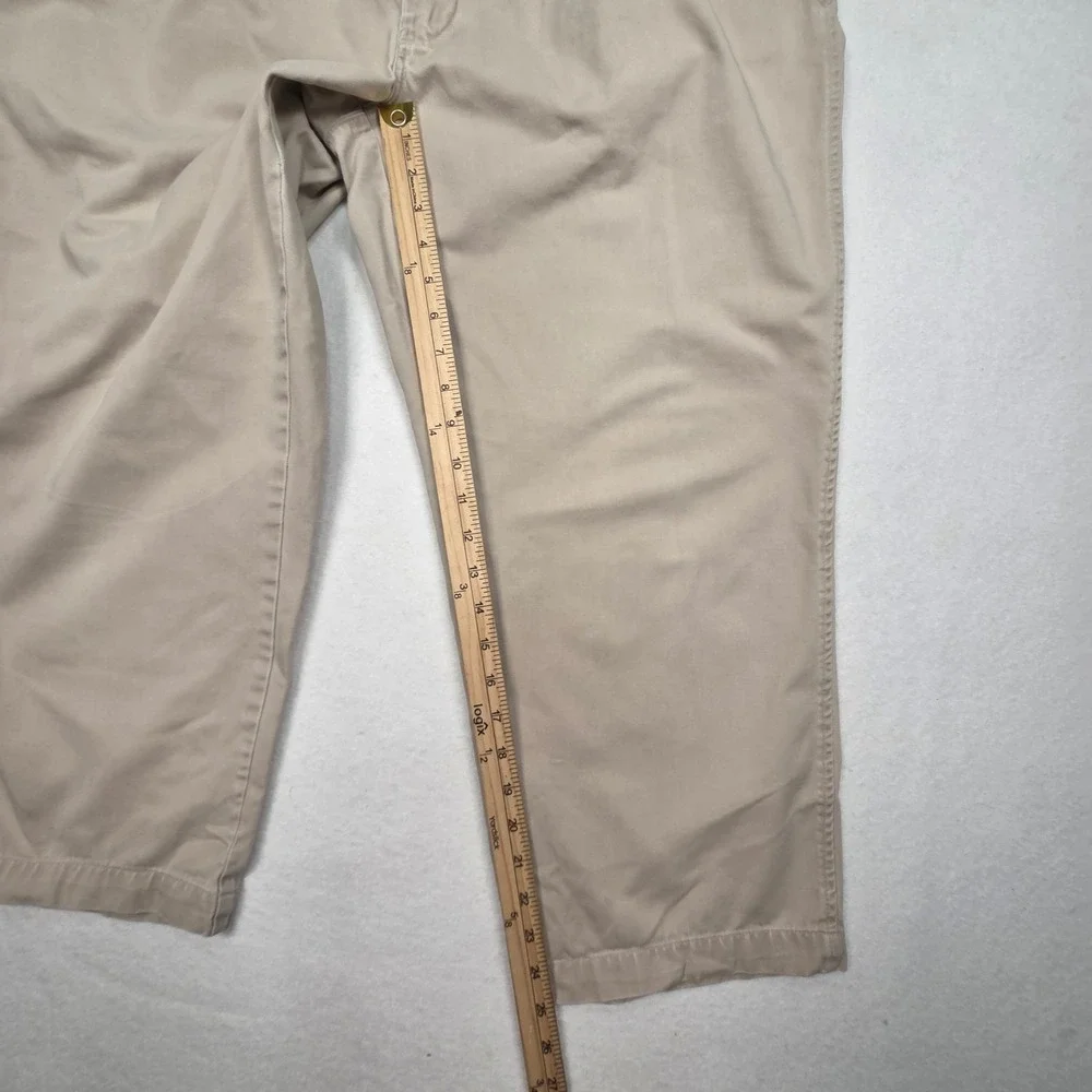 Vtg Polo Ralph Lauren Chinos Mens 33x26‎ Tan Pleated Made in USA Khaki Pants